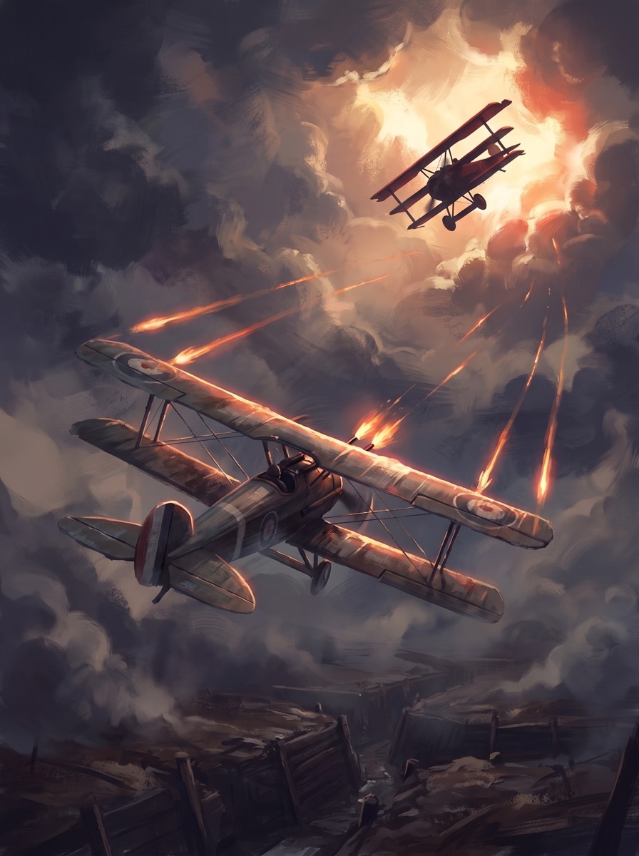 KNIGHTS OF THE AIR &mdash; exhibition poster