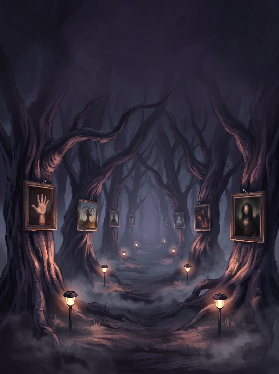 THE WOODS &mdash; exhibition poster